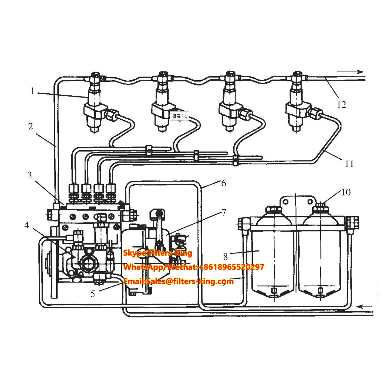 Kraftstoffversorgungssystem eines Dieselmotors
